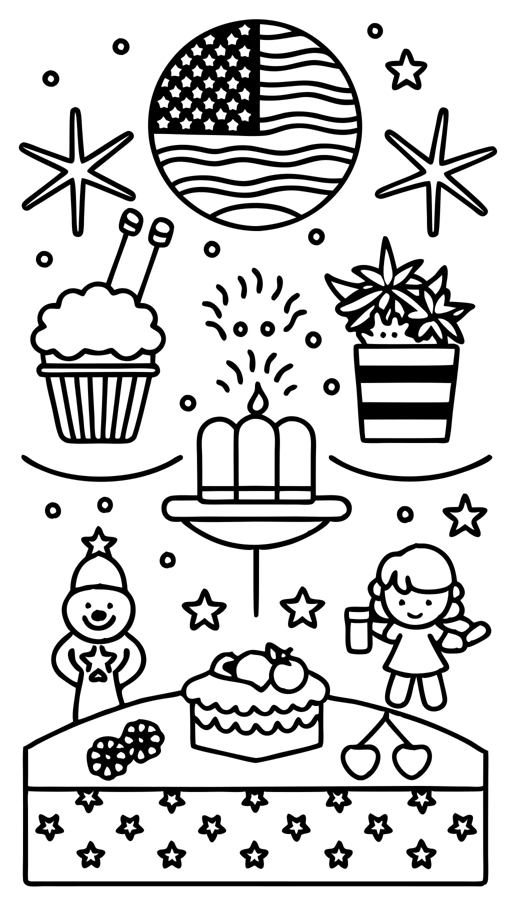 4th of july free coloring pages